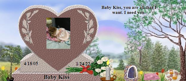 Baby Kiss's Rainbow Bridge Pet Loss Memorial Residency Image