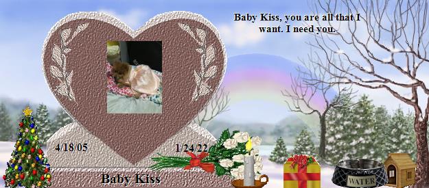 Baby Kiss's Rainbow Bridge Pet Loss Memorial Residency Image