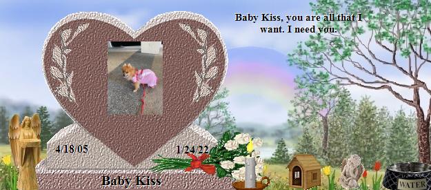 Baby Kiss's Rainbow Bridge Pet Loss Memorial Residency Image