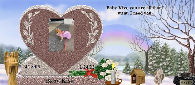 Baby Kiss's Rainbow Bridge Pet Loss Memorial Residency Image
