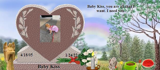 Baby Kiss's Rainbow Bridge Pet Loss Memorial Residency Image