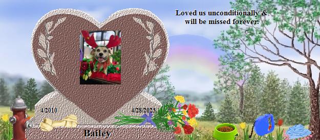 Bailey's Rainbow Bridge Pet Loss Memorial Residency Image