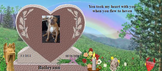 Baileyann's Rainbow Bridge Pet Loss Memorial Residency Image