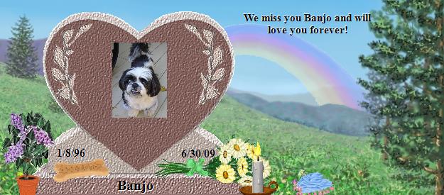Banjo's Rainbow Bridge Pet Loss Memorial Residency Image