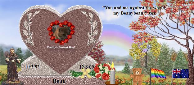 Bean's Rainbow Bridge Pet Loss Memorial Residency Image