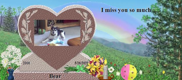 Bear's Rainbow Bridge Pet Loss Memorial Residency Image