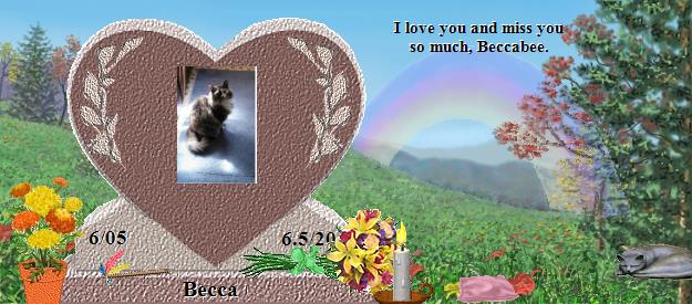 Becca's Rainbow Bridge Pet Loss Memorial Residency Image