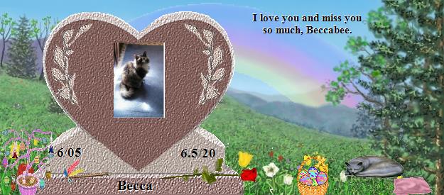 Becca's Rainbow Bridge Pet Loss Memorial Residency Image