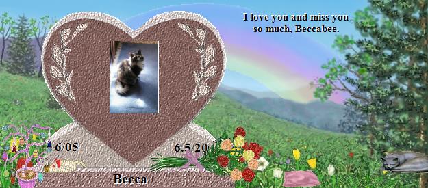 Becca's Rainbow Bridge Pet Loss Memorial Residency Image