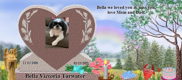 Bella Victoria Tarwater's Rainbow Bridge Pet Loss Memorial Residency Image