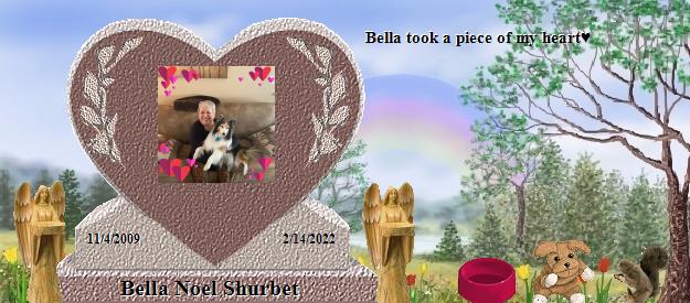 Bella Noel Shurbet's Rainbow Bridge Pet Loss Memorial Residency Image