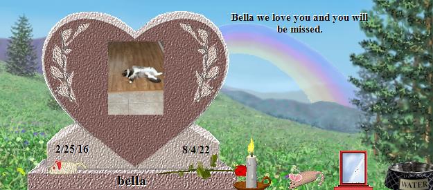 bella's Rainbow Bridge Pet Loss Memorial Residency Image