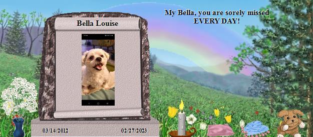 Bella Louise's Rainbow Bridge Pet Loss Memorial Residency Image