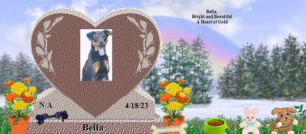 Bella's Rainbow Bridge Pet Loss Memorial Residency Image