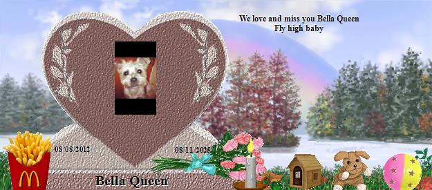 Bella Queen's Rainbow Bridge Pet Loss Memorial Residency Image