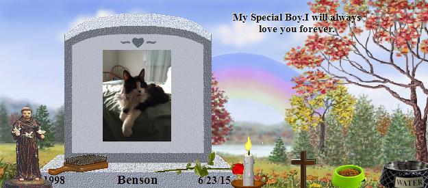 Benson's Rainbow Bridge Pet Loss Memorial Residency Image