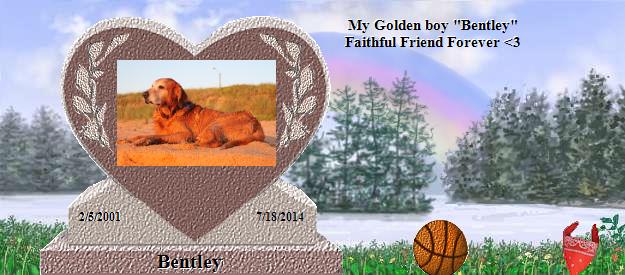 Bentley's Rainbow Bridge Pet Loss Memorial Residency Image