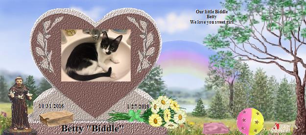 Betty "Biddle"'s Rainbow Bridge Pet Loss Memorial Residency Image