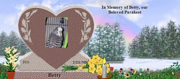 Betty's Rainbow Bridge Pet Loss Memorial Residency Image