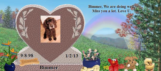 Bimmer's Rainbow Bridge Pet Loss Memorial Residency Image