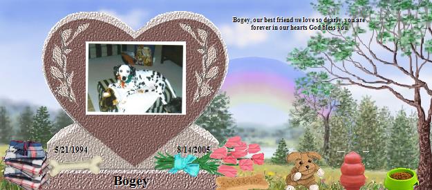 Bogey's Rainbow Bridge Pet Loss Memorial Residency Image