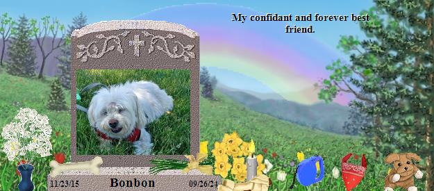 Bonbon's Rainbow Bridge Pet Loss Memorial Residency Image