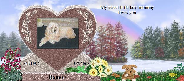 Bones's Rainbow Bridge Pet Loss Memorial Residency Image