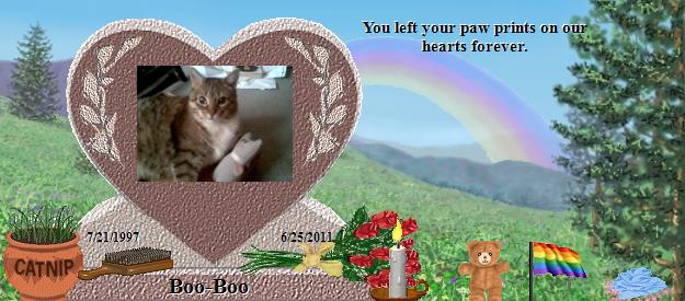 Boo-Boo's Rainbow Bridge Pet Loss Memorial Residency Image