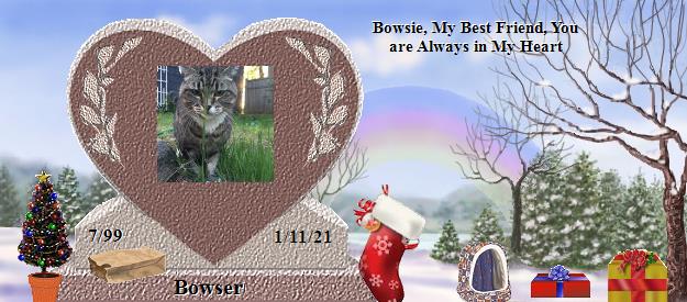 Bowser's Rainbow Bridge Pet Loss Memorial Residency Image