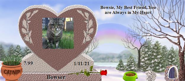 Bowser's Rainbow Bridge Pet Loss Memorial Residency Image