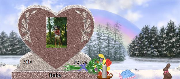 Bubs's Rainbow Bridge Pet Loss Memorial Residency Image