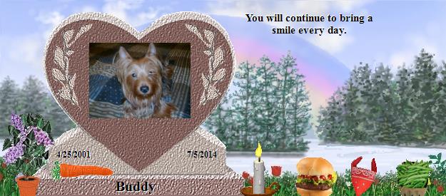 Buddy's Rainbow Bridge Pet Loss Memorial Residency Image