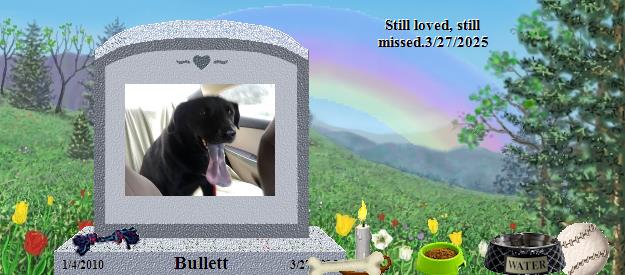 Bullett's Rainbow Bridge Pet Loss Memorial Residency Image