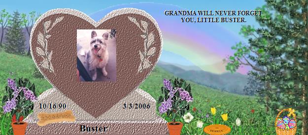 Buster's Rainbow Bridge Pet Loss Memorial Residency Image