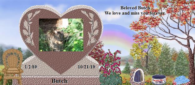 Butch's Rainbow Bridge Pet Loss Memorial Residency Image