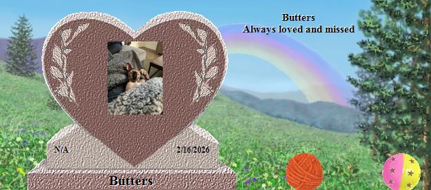 Butters's Rainbow Bridge Pet Loss Memorial Residency Image