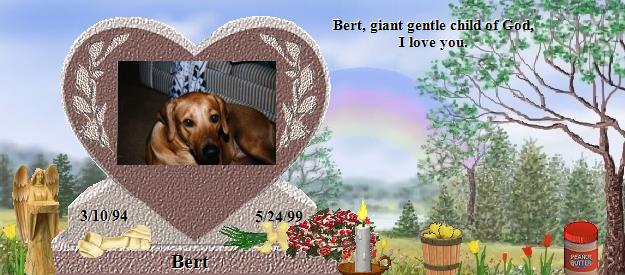 Bert's Rainbow Bridge Pet Loss Memorial Residency Image