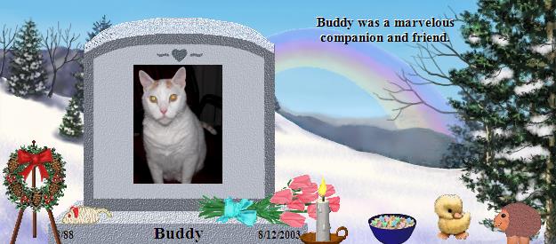 Buddy's Rainbow Bridge Pet Loss Memorial Residency Image