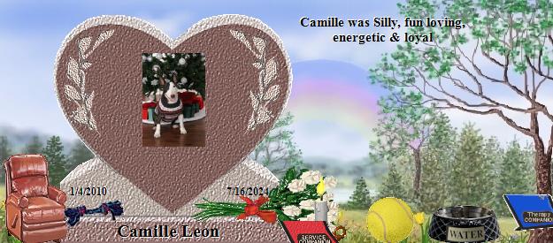 Camille Leon's Rainbow Bridge Pet Loss Memorial Residency Image