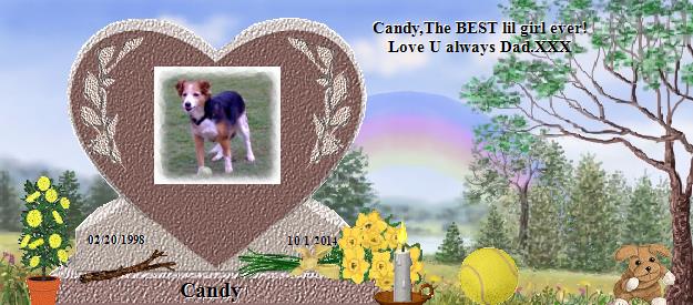 Candy's Rainbow Bridge Pet Loss Memorial Residency Image