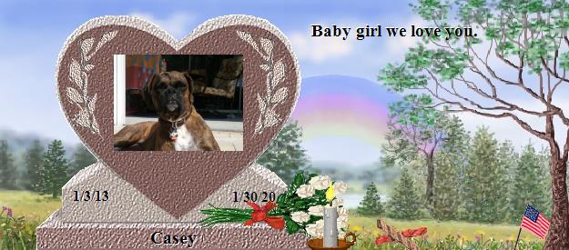 Casey's Rainbow Bridge Pet Loss Memorial Residency Image