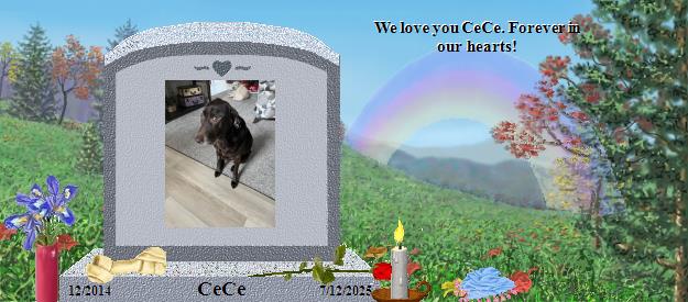 CeCe's Rainbow Bridge Pet Loss Memorial Residency Image