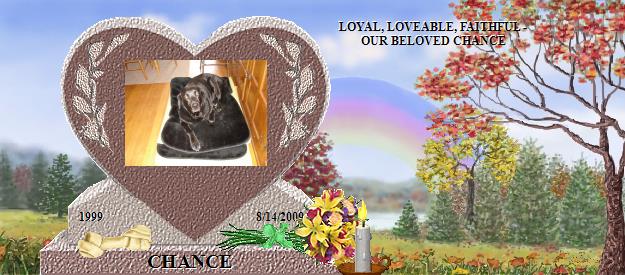 CHANCE's Rainbow Bridge Pet Loss Memorial Residency Image
