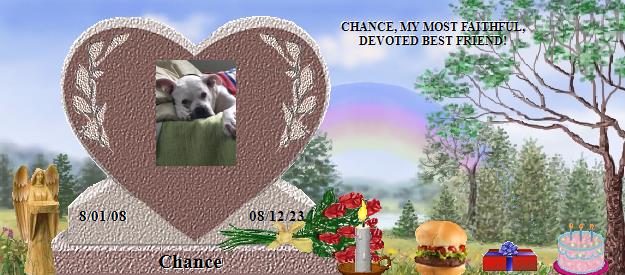 Chance's Rainbow Bridge Pet Loss Memorial Residency Image