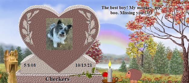 Checkers's Rainbow Bridge Pet Loss Memorial Residency Image