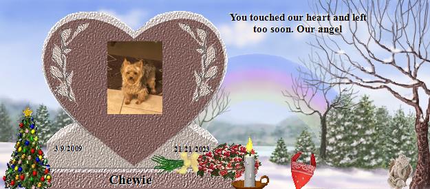 Chewie's Rainbow Bridge Pet Loss Memorial Residency Image