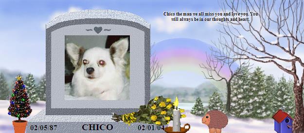   CHICO's Rainbow Bridge Pet Loss Memorial Residency Image