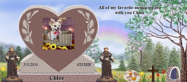 Chloe's Rainbow Bridge Pet Loss Memorial Residency Image