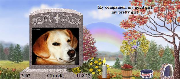 Chuck's Rainbow Bridge Pet Loss Memorial Residency Image