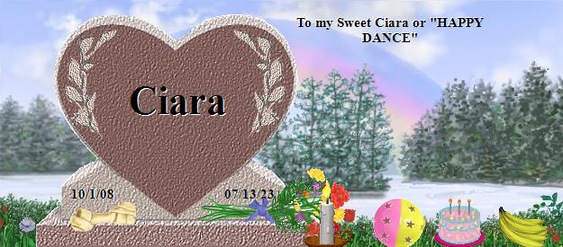 Ciara's Rainbow Bridge Pet Loss Memorial Residency Image